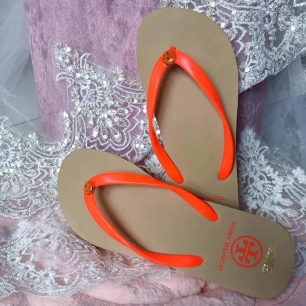 Tory Burch Women's Bright Orange Sandals